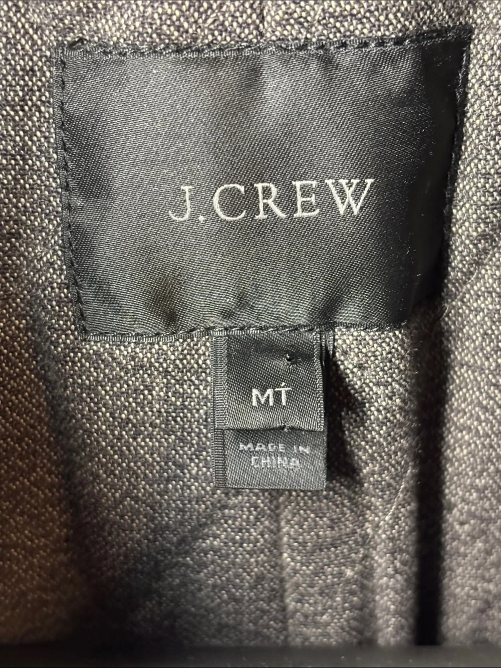 J. Crew Dock Wool Peacoat Men's Gray Size Medium Tall Coat